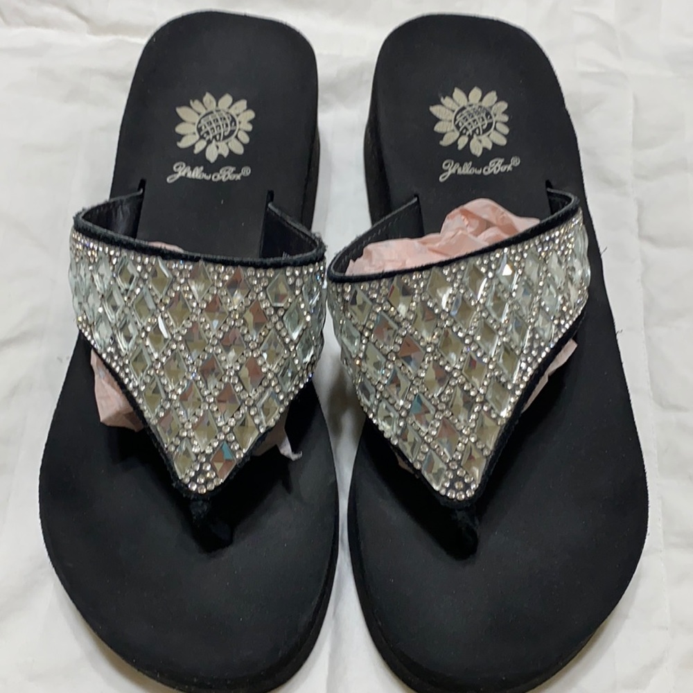 Yellow box sandals